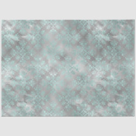 Papel De Seda Design Série Aqua e Prata 9