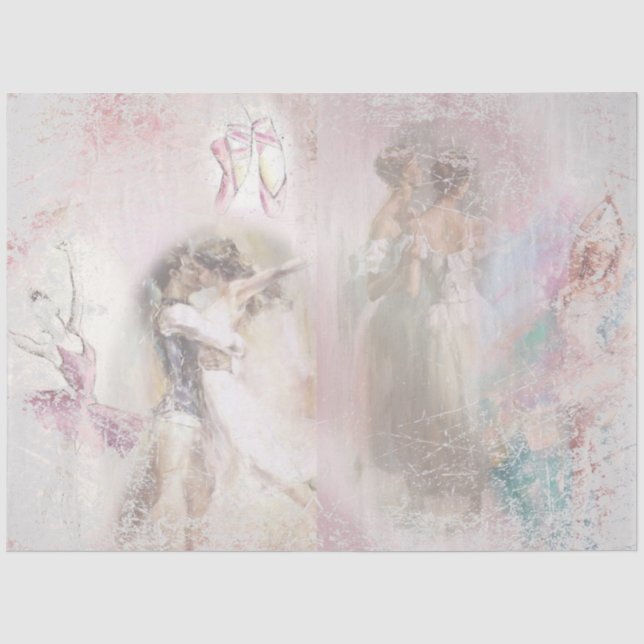 Papel de Seda Design Série Ballet Romance 8 (Frente )