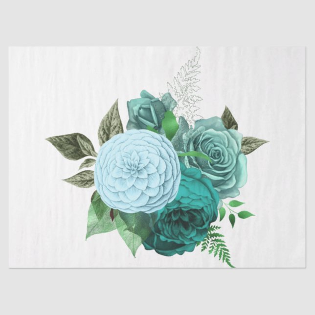 Papel De Seda Design série Buquê 48 (Frente )