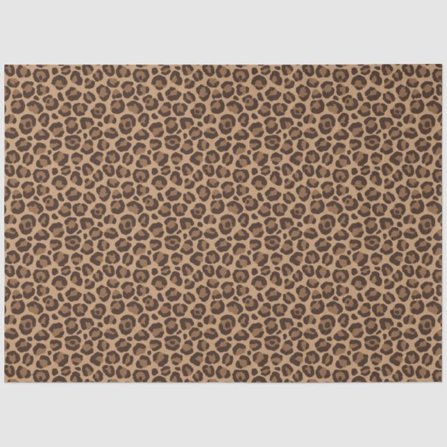 Papel De Seda Design Série Clássica Leopardo 12 (Frente )
