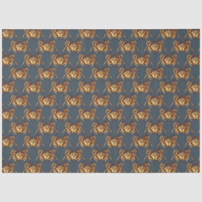 Papel De Seda Design Série Náutica Escura 1 (Frente )