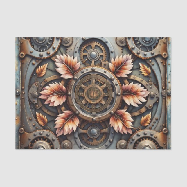 Papel De Seda Design steampunk maravilhoso (Frente )