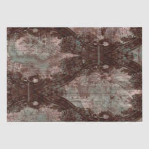 Papel De Seda Design Usando o Mapa Vintage de Boston de 1897