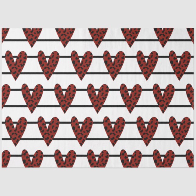 Papel De Seda Design vermelho e preto série 3 (Frente )