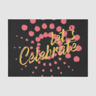 Papel De Seda Design vibrante, alegre e divertida de "Celebração