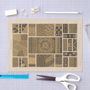 Papel De Seda Designs Ornamentais Vintage Heinrich Dolmetsch
