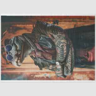 Papel De Seda Desligador de Chefe Tatuado Desligador Gator