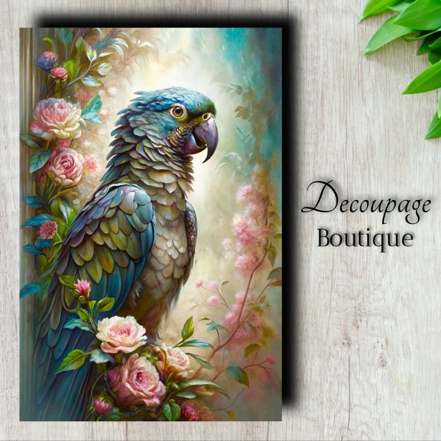 Papel De Seda Desligador do Azure (Azure Splendor Decoupage Tissue Paper)