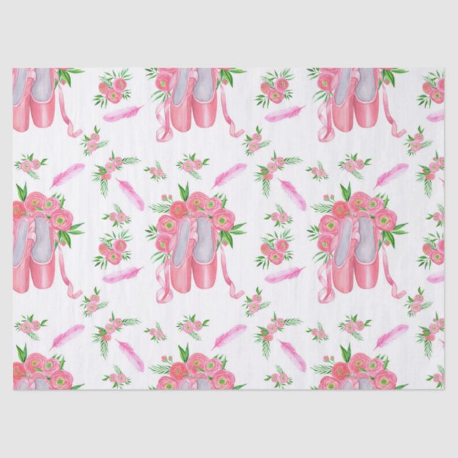 Papel De Seda Desligadores de balé (Design 12) (Frente )