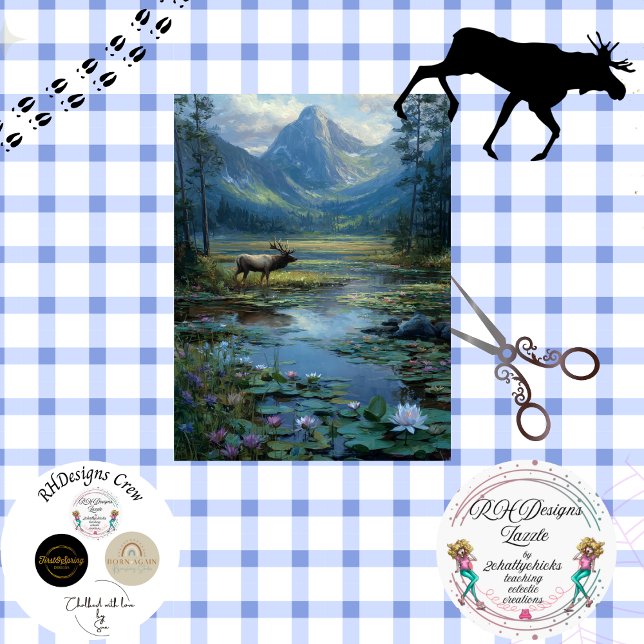 Papel De Seda Desligamento da Cena de Inverno Caça à Caça (Criador carregado)