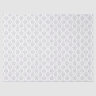 Papel De Seda Desligamento da Cor damasco da Cinza Vintage