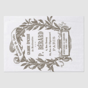 Papel De Seda Desligamento da Cozinha de Mercado de Ephemera Épi