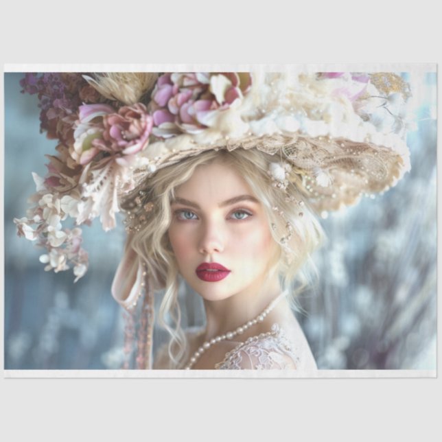 Papel De Seda Desligamento da Era Marcella, de 1920 (Frente )