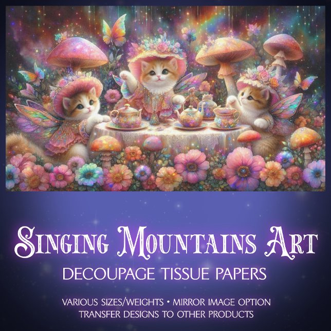 Papel De Seda Desligamento da Fada de Fada de Kitten Garden (Criador carregado)