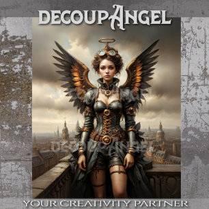 Papel De Seda Desligamento da Mulher Guardiã Winged