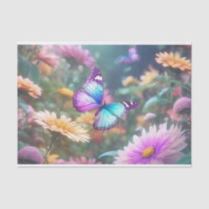 Papel De Seda Desligamento da Vintagem da Borboleta