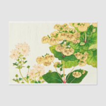Desligamento das Flores de Água Japonesas Vintage
