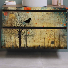 Papel De Seda Desligamento de Abstrato de Filtro de Pássaros