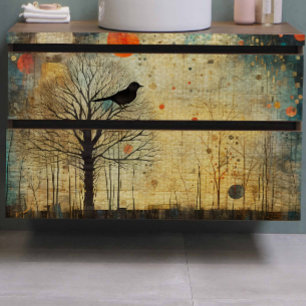 Papel De Seda Desligamento de Abstrato de Filtro de Pássaros