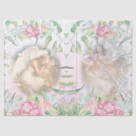 Papel De Seda Desligamento de Ângels e Flores
