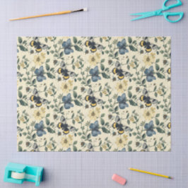 Papel De Seda Desligamento de Borboletas de Cottagecore Elegante