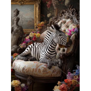 Papel De Seda Desligamento de Cadeira Armada de Vintagem Zebra L