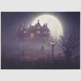 Papel De Seda Desligamento de Casa Assolada Gótica