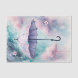 Papel De Seda Desligamento de Chás de abril Primavera Roxo