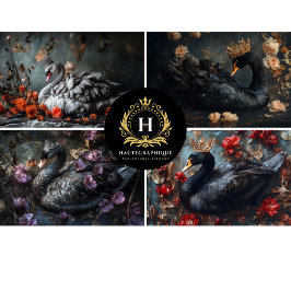 Papel De Seda Desligamento de Colagem Swan