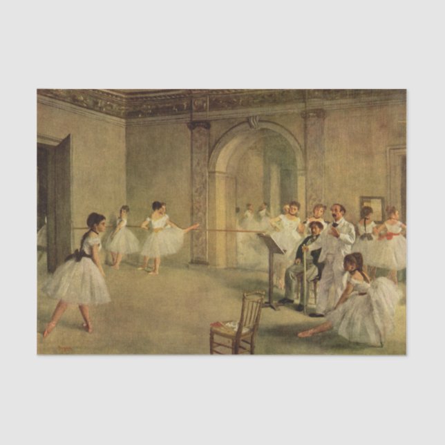 Papel De Seda Desligamento de Edgar Germain Hilaire Degas (Frente )