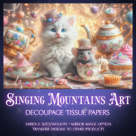 Papel De Seda Desligamento de Festa de Tea de Arte Fantástica e 