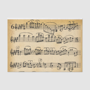 Papel De Seda Desligamento de Folha de Notas de Música Grandes V