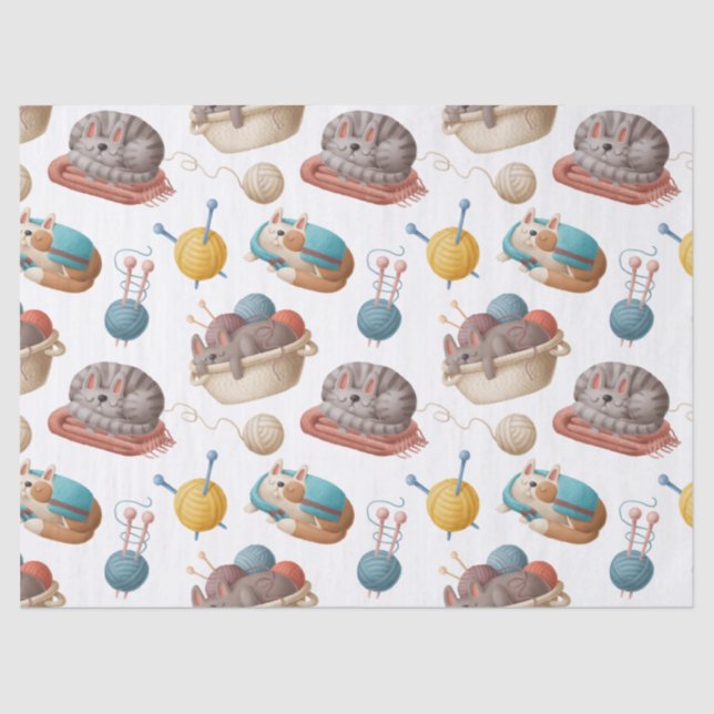 Papel De Seda Desligamento de Gatos e Fios (Frente )