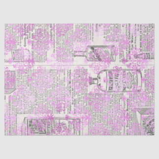 Papel De Seda Desligamento de Lavanda do Catálogo Vintage