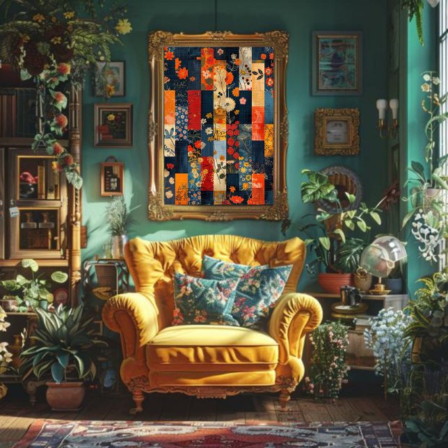 Papel De Seda Desligamento de Linha Vermelha Azul Textura Rústic (Criador carregado)