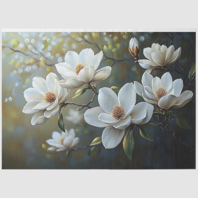 Papel De Seda Desligamento de Magnolias (Frente )