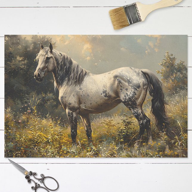 Papel De Seda Desligamento de Paisagem Wild Mustang (Criador carregado)