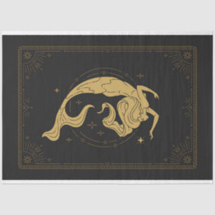 Papel De Seda Desligamento de Peixes Mermaid Horiscope