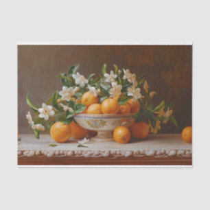 Papel De Seda Desligamento de pintura de laranjas e brilhantes