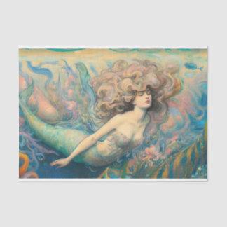 Papel De Seda Desligamento de Sereias de Água Vintage Maiden