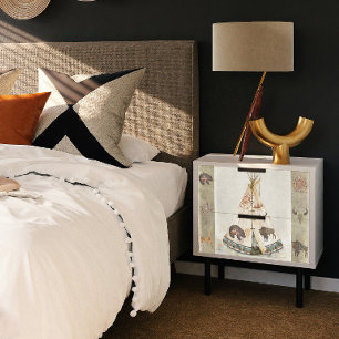 Papel De Seda Desligamento de Veados Nativos de Tépee Buffalo