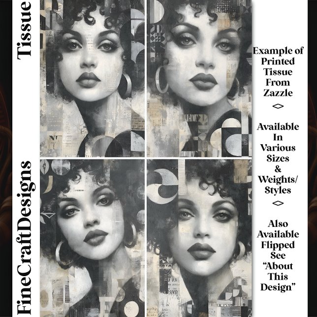 Papel De Seda Desligamento DM4R de retratos modernos de textura  (Criador carregado)