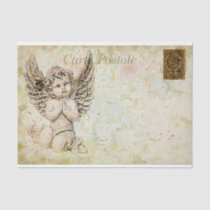 Papel De Seda Desligamento do Ângulo do Bebê Cute do Cartão-Post