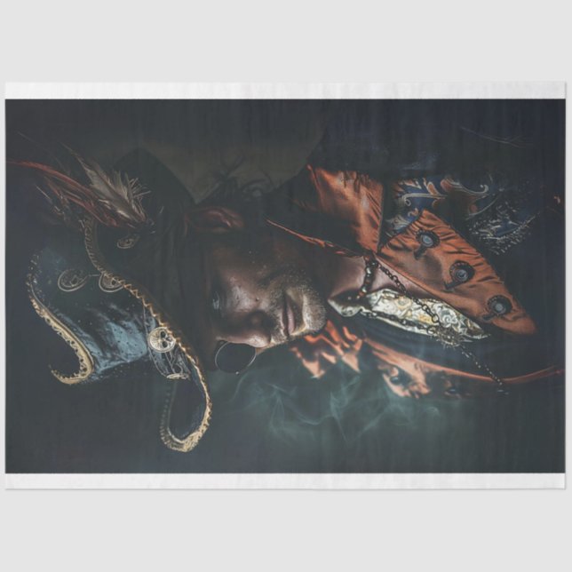 Papel De Seda Desligamento do Capitão Charisma Pirate (Frente )