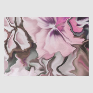 Papel De Seda Desligamento do Chique Floral do Vintage Abstrato