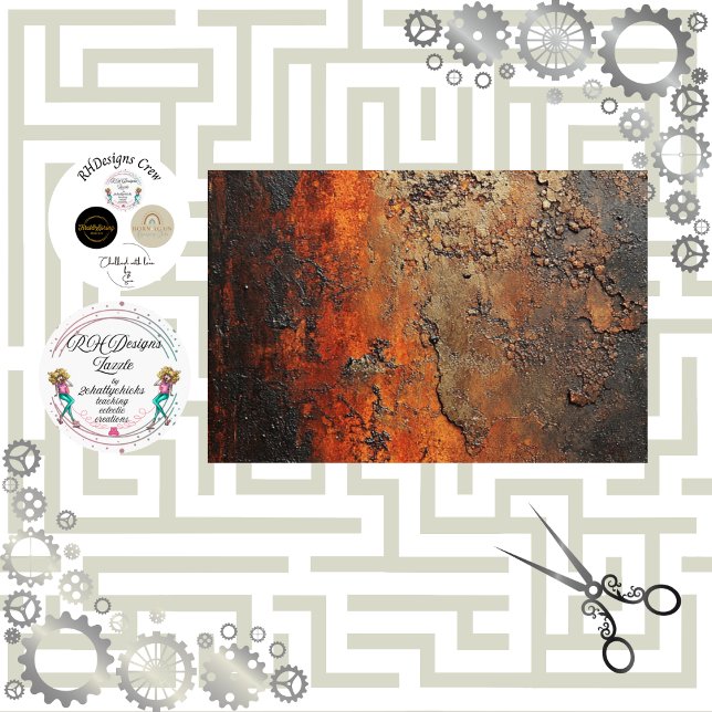 Papel De Seda Desligamento do Cobre Patina Faux (Criador carregado)