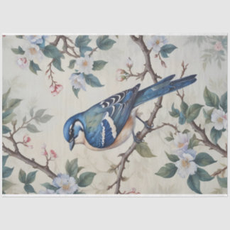 Papel De Seda Desligamento do Design Bluebird do Vintage Primave
