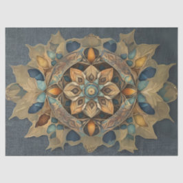 Papel De Seda Desligamento do Mandala de Cor Sutil