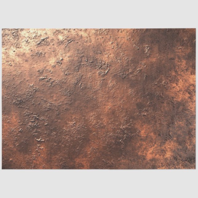 Papel De Seda Desligamento Faux Acabar com o Fim Russo do Cobre (Frente )
