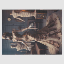 Papel De Seda Desligamento Gótico Vitoriano da Rainha Steampunk